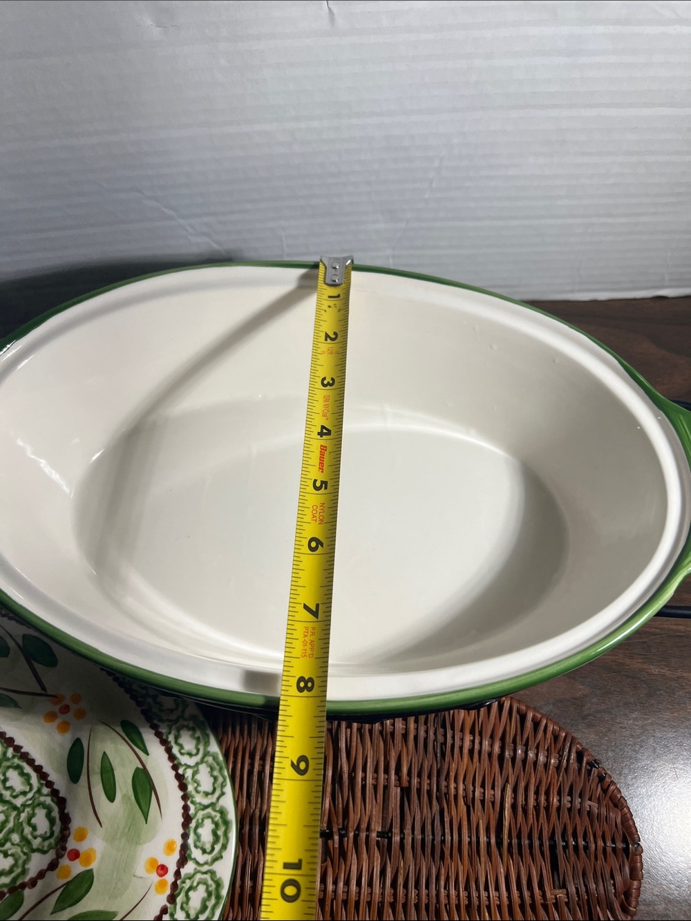 Temptations  by Tara Large Oval Ceramic Covered Casserole Dish - Picture 8 of 10